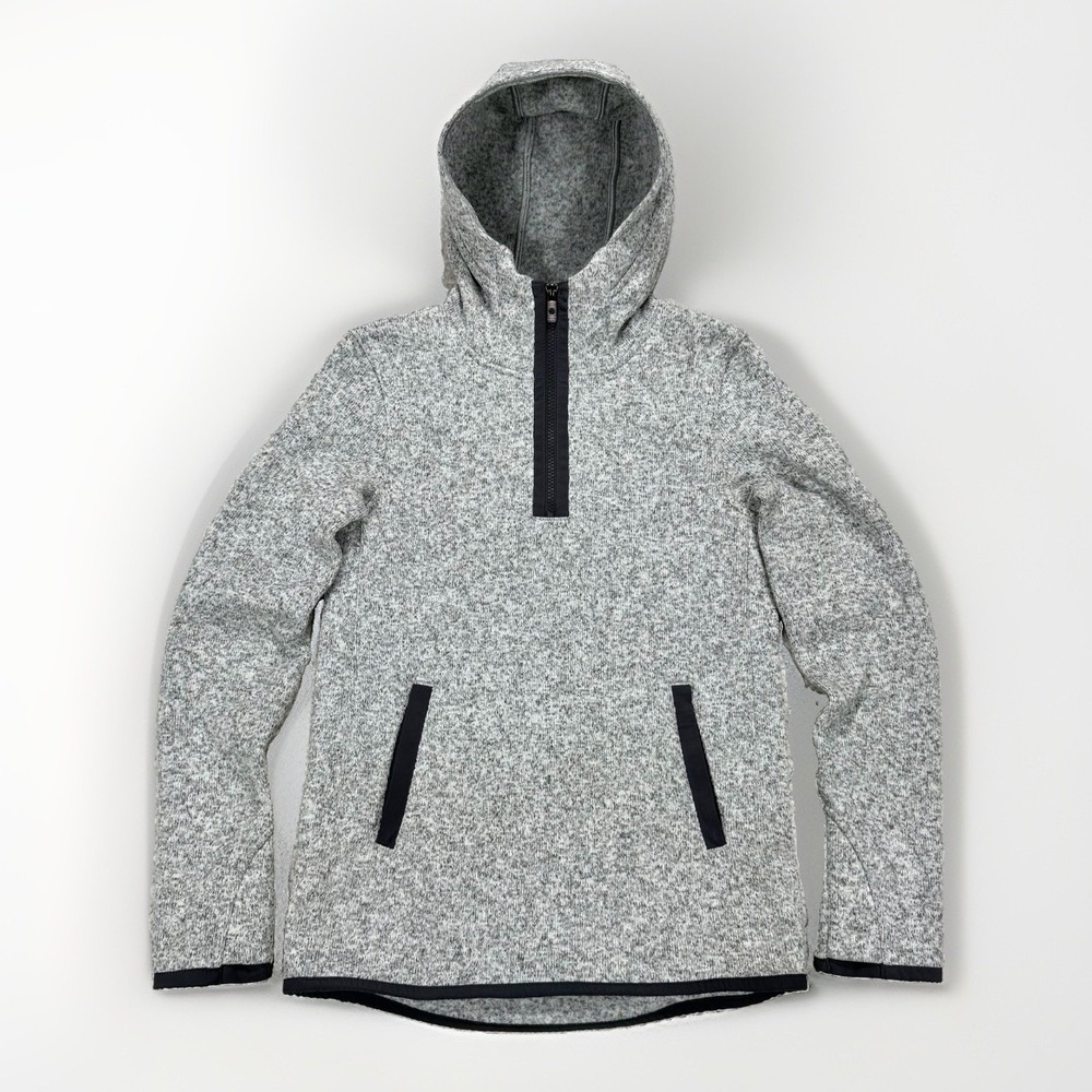Lululemon It's Fleecing Cold Pullover Women's S Gray Half Zip Hoodie Fleece